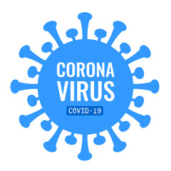 Coronavirus icon. COVID-19. Vector illustration. 