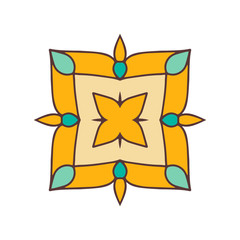 Mandala. Ethnic decorative element