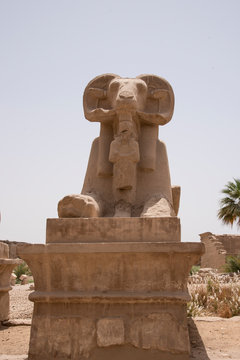 Karnak Temple, located on the eastern bank of the Nile River, opposite Luxor, the area of ​​ancient Thebes, which housed the most important religious complex in Ancient Egypt, Africa.
