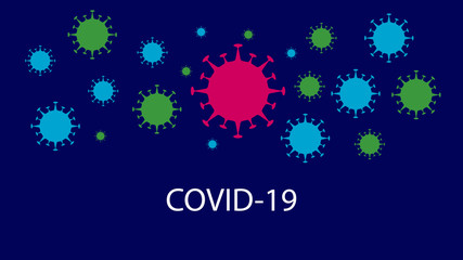 Coronavirus covid-19 virus background Free Vector