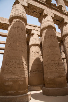 Karnak Temple, located on the eastern bank of the Nile River, opposite Luxor, the area of ​​ancient Thebes, which housed the most important religious complex in Ancient Egypt, Africa.