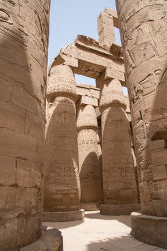 Karnak Temple, located on the eastern bank of the Nile River, opposite Luxor, the area of ​​ancient Thebes, which housed the most important religious complex in Ancient Egypt, Africa.