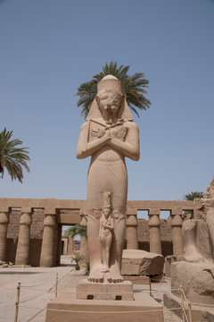 Karnak Temple, located on the eastern bank of the Nile River, opposite Luxor, the area of ​​ancient Thebes, which housed the most important religious complex in Ancient Egypt, Africa.