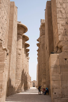 Karnak Temple, located on the eastern bank of the Nile River, opposite Luxor, the area of ​​ancient Thebes, which housed the most important religious complex in Ancient Egypt, Africa.