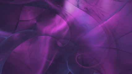 Abstract grey and purple chaotic glass shapes. Colorful fractal background. Digital art. 3d rendering.
