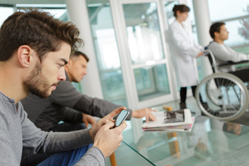 Obraz premium portrait of people at the waiting room