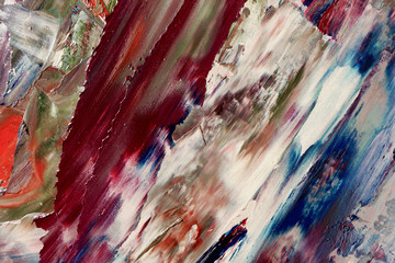 Colorful abstract background wallpaper. Modern motif visual art.  Mixtures of oil paint. Trendy...