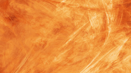Abstract orange fantastic clouds. Colorful fractal background. Digital art. 3d rendering.