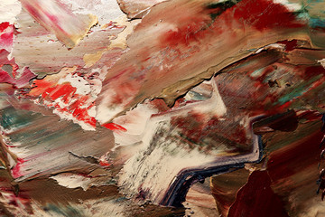 Colorful abstract background wallpaper. Modern motif visual art.  Mixtures of oil paint. Trendy...