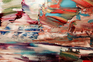 Colorful abstract background wallpaper. Modern motif visual art.  Mixtures of oil paint. Trendy...