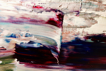 Colorful abstract background wallpaper. Modern motif visual art.  Mixtures of oil paint. Trendy...