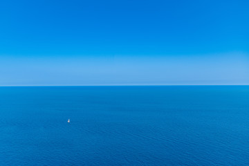 Obraz premium Aerial view of Platja de Formentor, Formentor Island, Maiorca, Spain