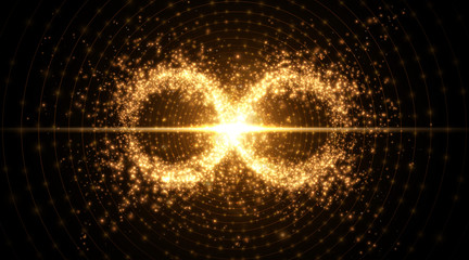 Infinity symbol background. Vector illustration.