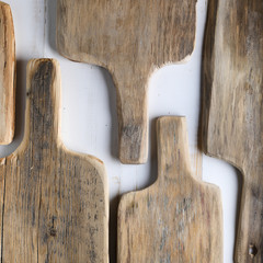 Old rustic cutboards. Pattern. Wooden Background.
