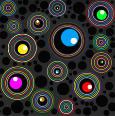 Colorful  modern abstract circle background, great design for any purposes.  Trendy  retro paper  template with element of art  pattern, on decoration.