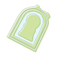 世界遺産に選ばれた堺市仁徳天皇陵古墳のイラスト