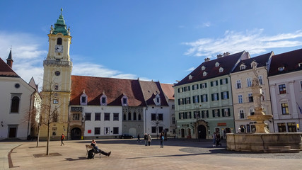 Fototapeta premium Bratislava is the capital of Slovakia, a beautiful and inexpensive city