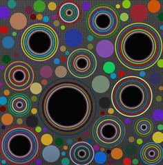 Colorful  modern abstract circle background, great design for any purposes.  Trendy  retro paper  template with element of art  pattern, on decoration.