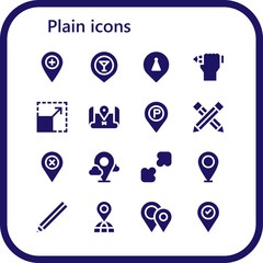 plain icon set