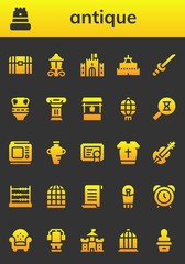 antique icon set