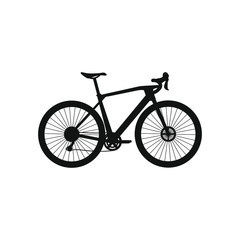 Fototapeta na wymiar gravel bike on white background vector