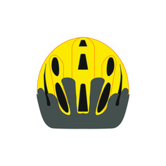 bicycle helmet on white background vector