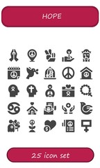 hope icon set