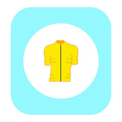 bicycle jersey on white background vector