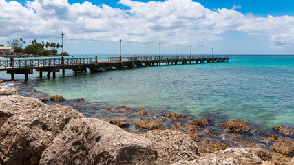 Obraz premium Barbados, Speightstown Pier 