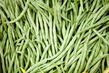 fresh green beans background
