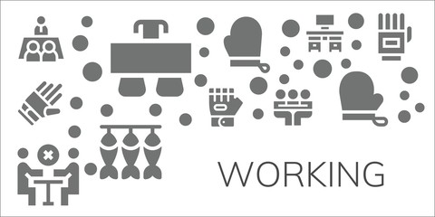 working icon set