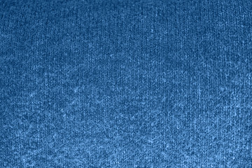 Abstract blue knitted texture background