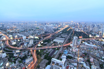 Fototapeta na wymiar Bangkok evening night.