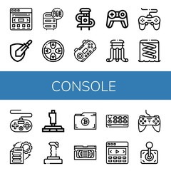 console icon set