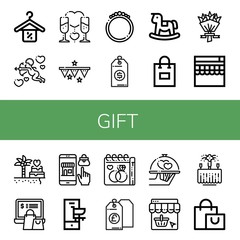 gift icon set