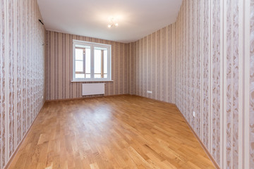 empty room for repair light clean interior