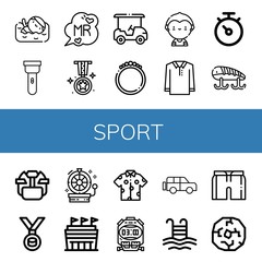 Set of sport icons
