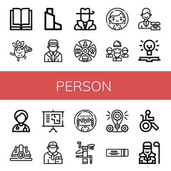 person icon set