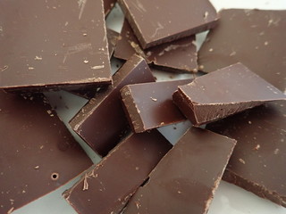 homemade preparation of sweet chocolate cake