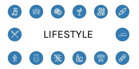 lifestyle icon set