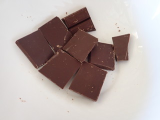 homemade preparation of sweet chocolate cake