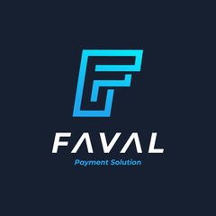 letter F logo icons design template elements. Vector sign symbol