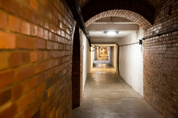 Old tunnel in mountain mine