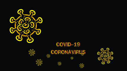 Fototapeta na wymiar Coronavirus disease infection medical isolated. New official name for Coronavirus disease named COVID-19, vector illustration