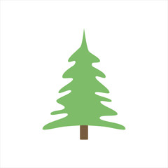 vector image of a tree on white isolate