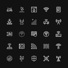 Editable 25 router icons for web and mobile