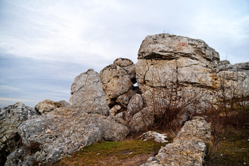 rocks in the mountains