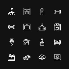 Editable 16 load icons for web and mobile