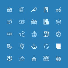 Editable 25 elements icons for web and mobile