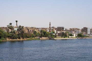 
Nile and city of Esna in Egypt